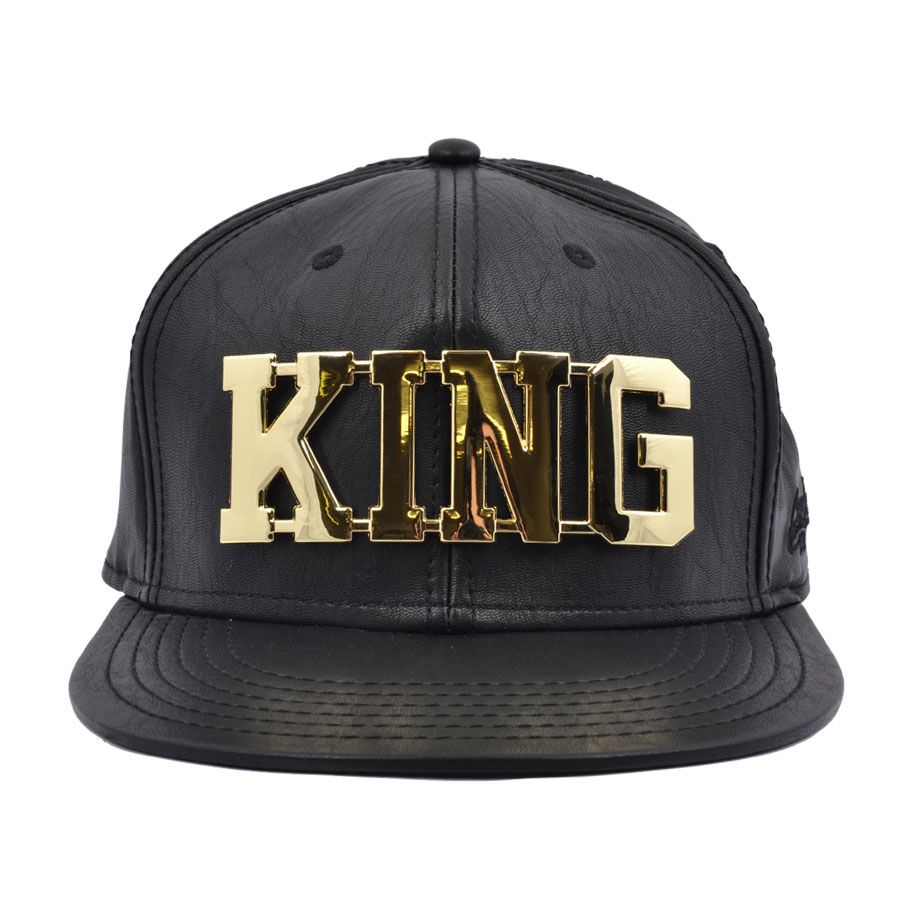 Carbon212 King Gold Metal PU Snapback Cap