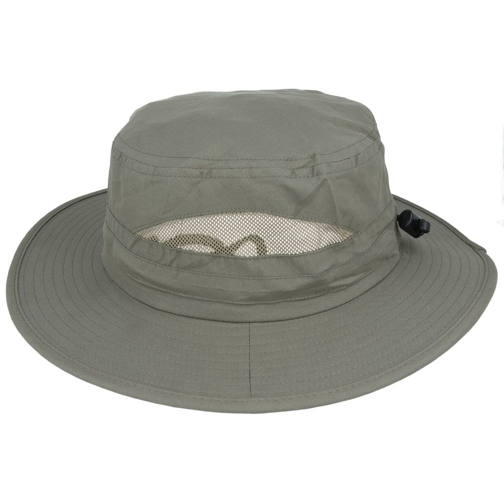 Carbon212 Safari Lightweight Wide Brim Mesh Bucket Hat Beige