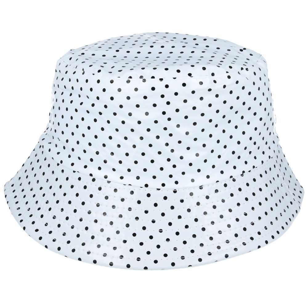 Maz Reversible Waterproof Polka Dot Fisherman Bucket Hat