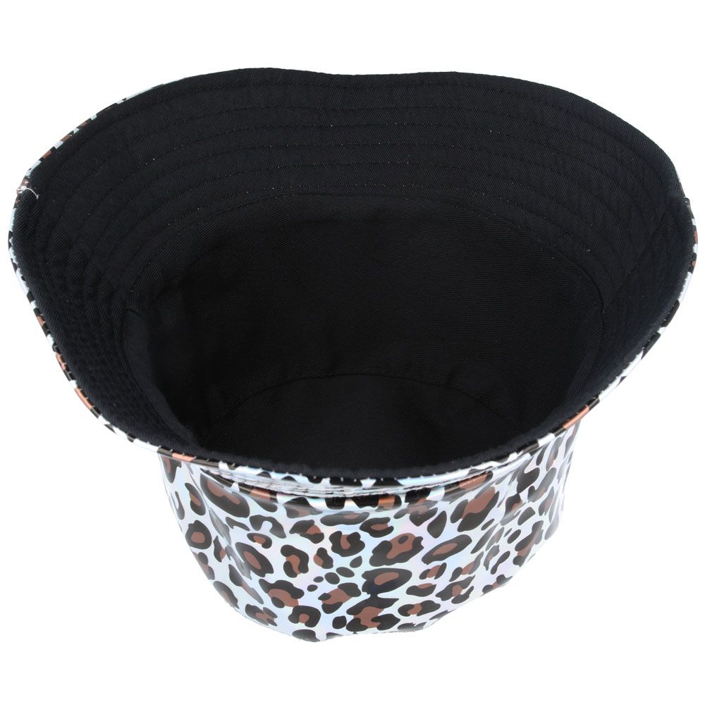 Maz Leopard Pu Rain Fisherman Bucket Hat
