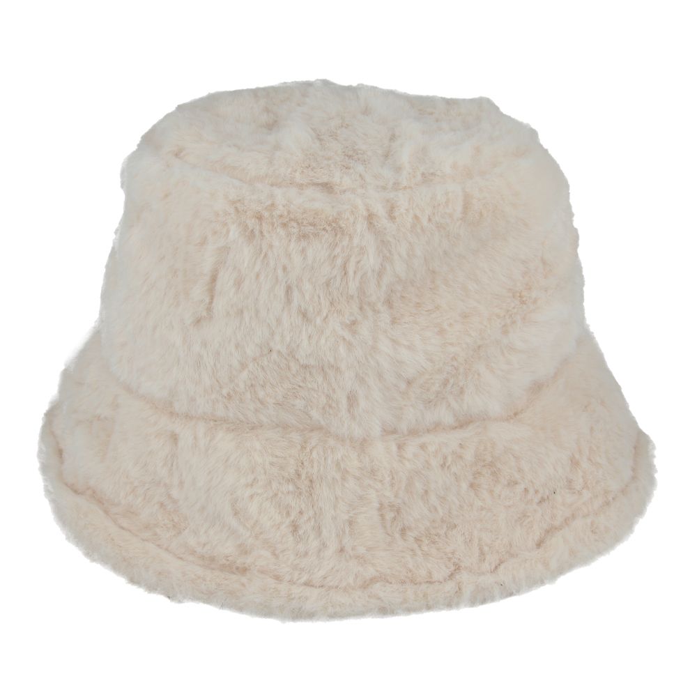 Maz Fluffy Faux Fur Bucket Hat