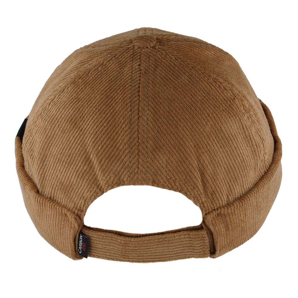 Carbon212 Corduroy Rolled Cuff Retro Fashion Brimless Docker Hats