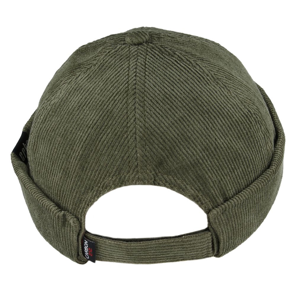 Carbon212 Corduroy Rolled Cuff Retro Fashion Brimless Docker Hats