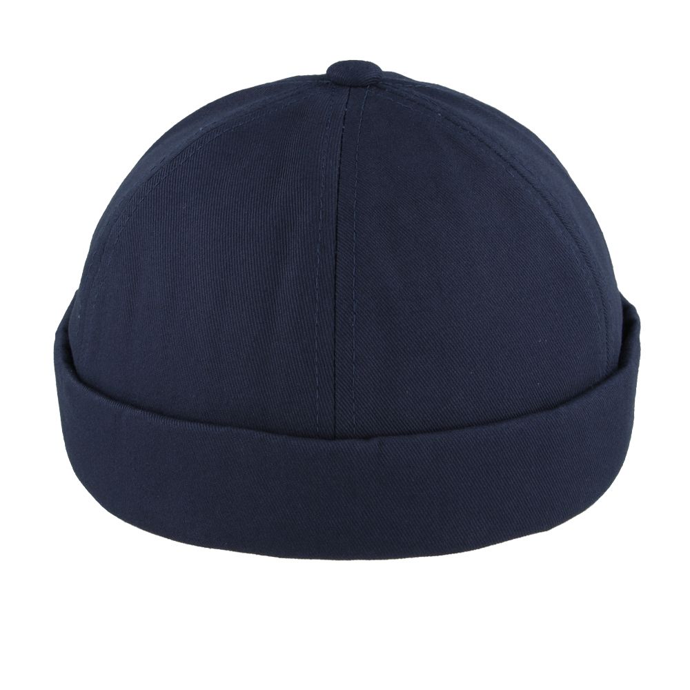 Maz Cotton Docker Rolled Cuff Retro Fashion Brimless Hat