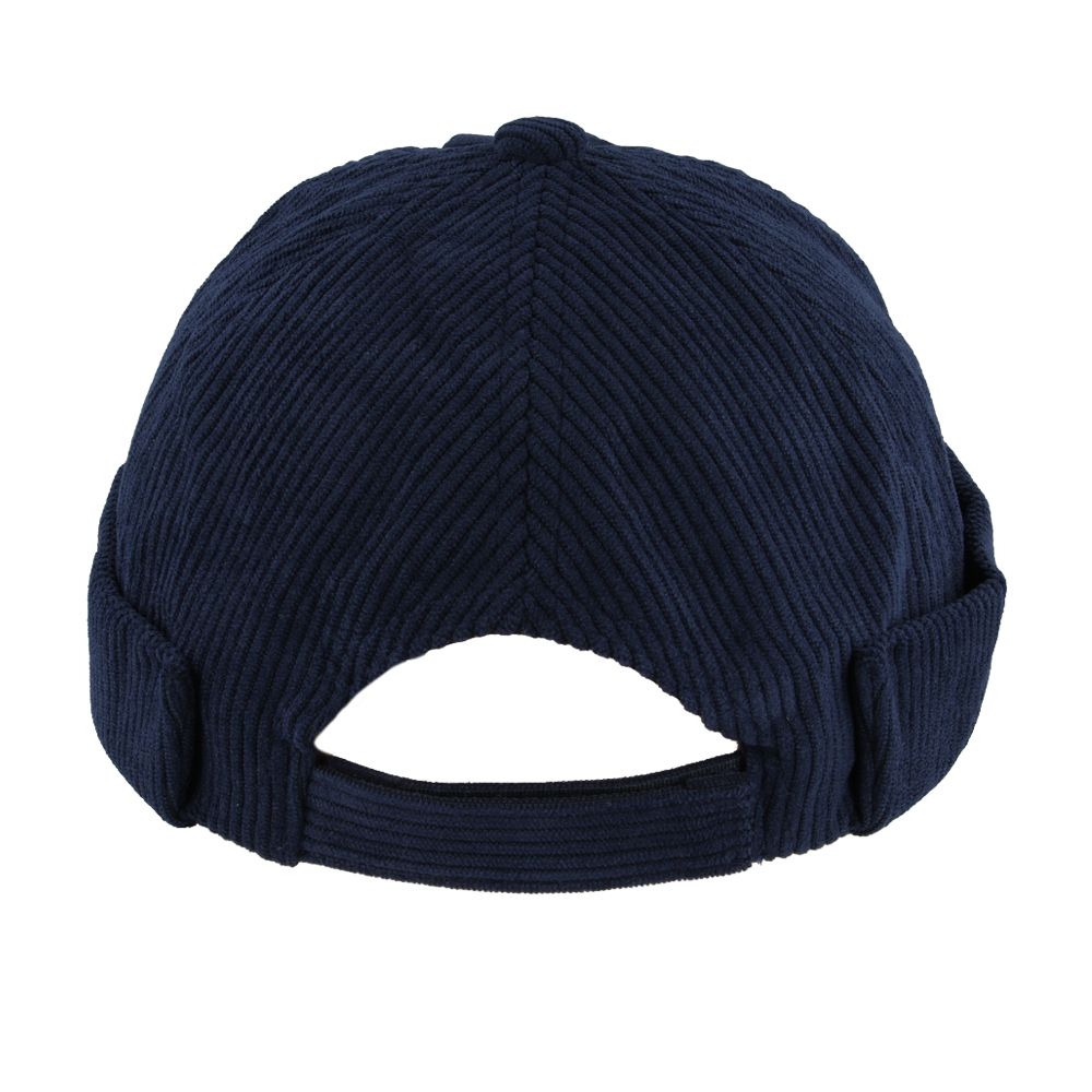 Maz Corduroy Rolled Cuff Retro Fashion Brimless Docker Hat