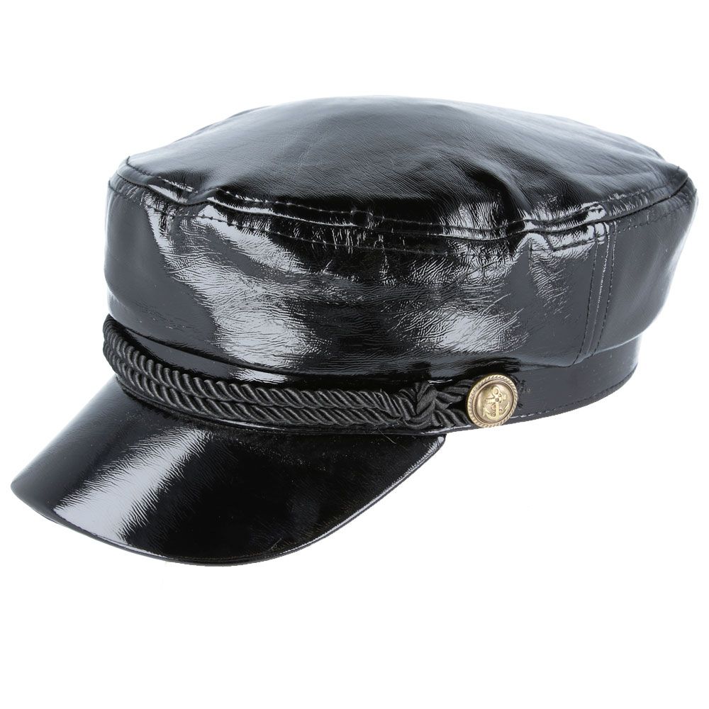 Maz Shiny Vinyl Pu Rain Breton, Sailor, Captain Hat