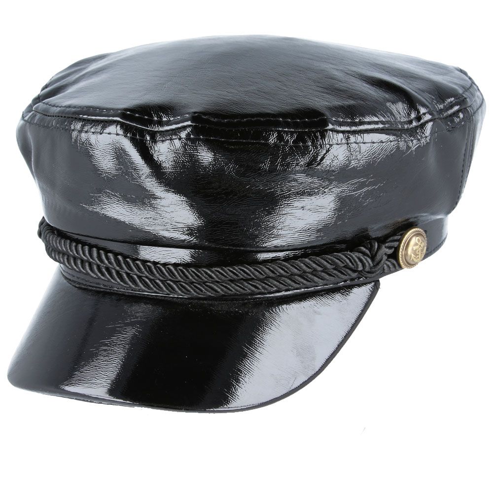 Maz Shiny Vinyl Pu Rain Breton, Sailor, Captain Hat