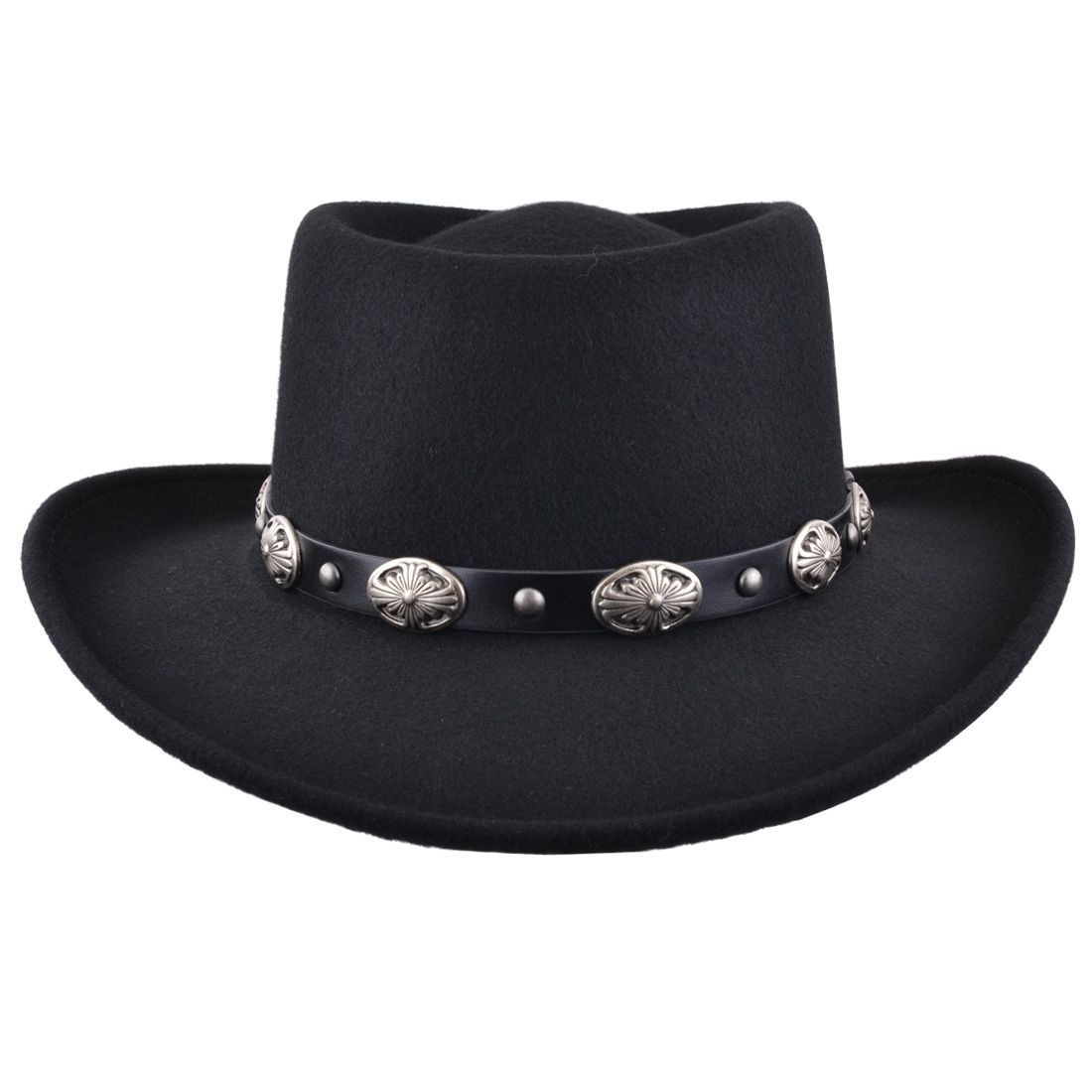 Maz Crushable Wool Felt Gambler Hat With Buckle Band