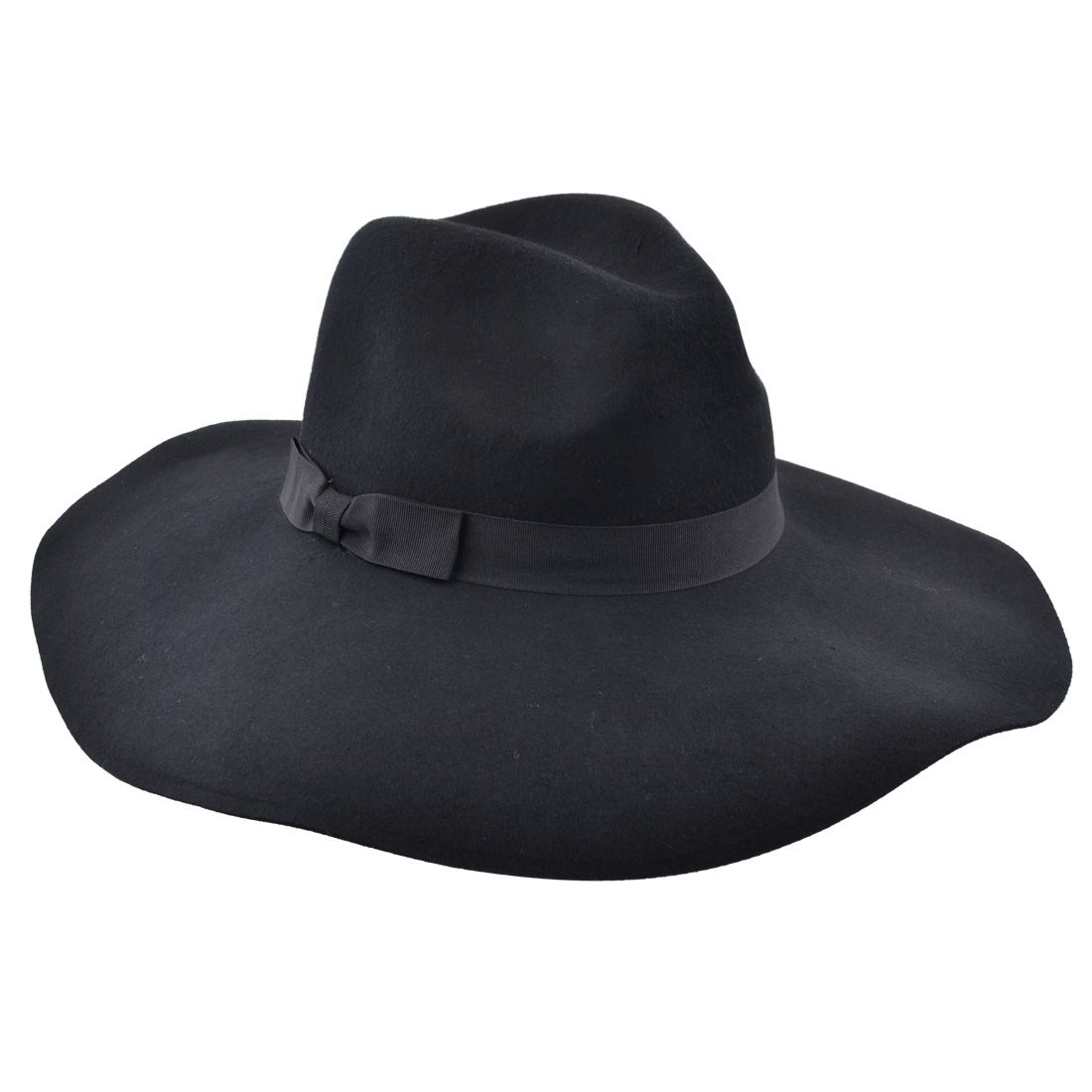 Wide Brim Wool Floppy Hat