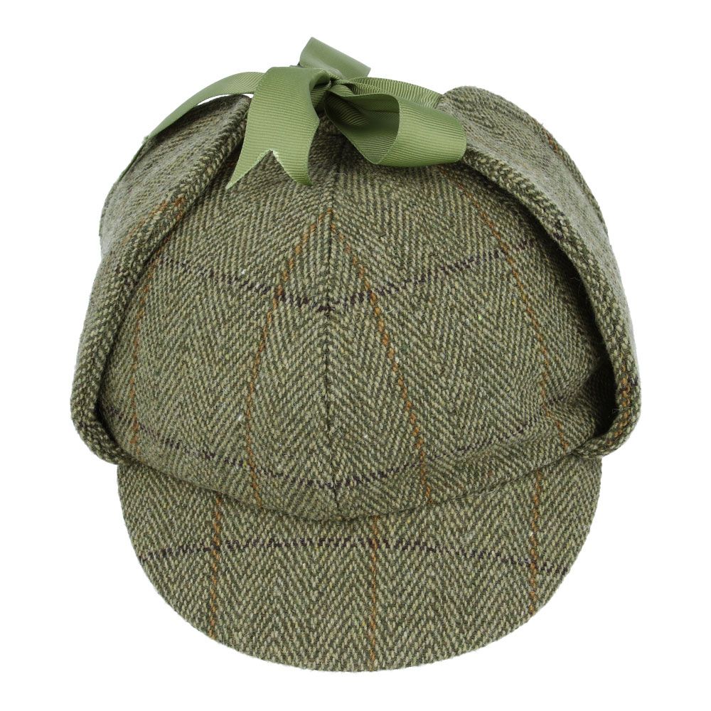 G&H Wool Check Sherlock Holmes Deerstalker Hat