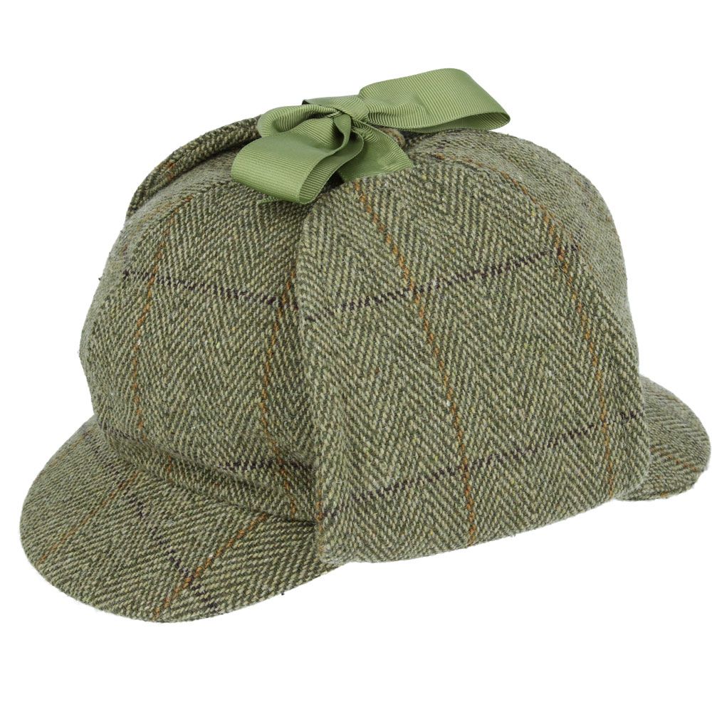 G&H Wool Check Sherlock Holmes Deerstalker Hat