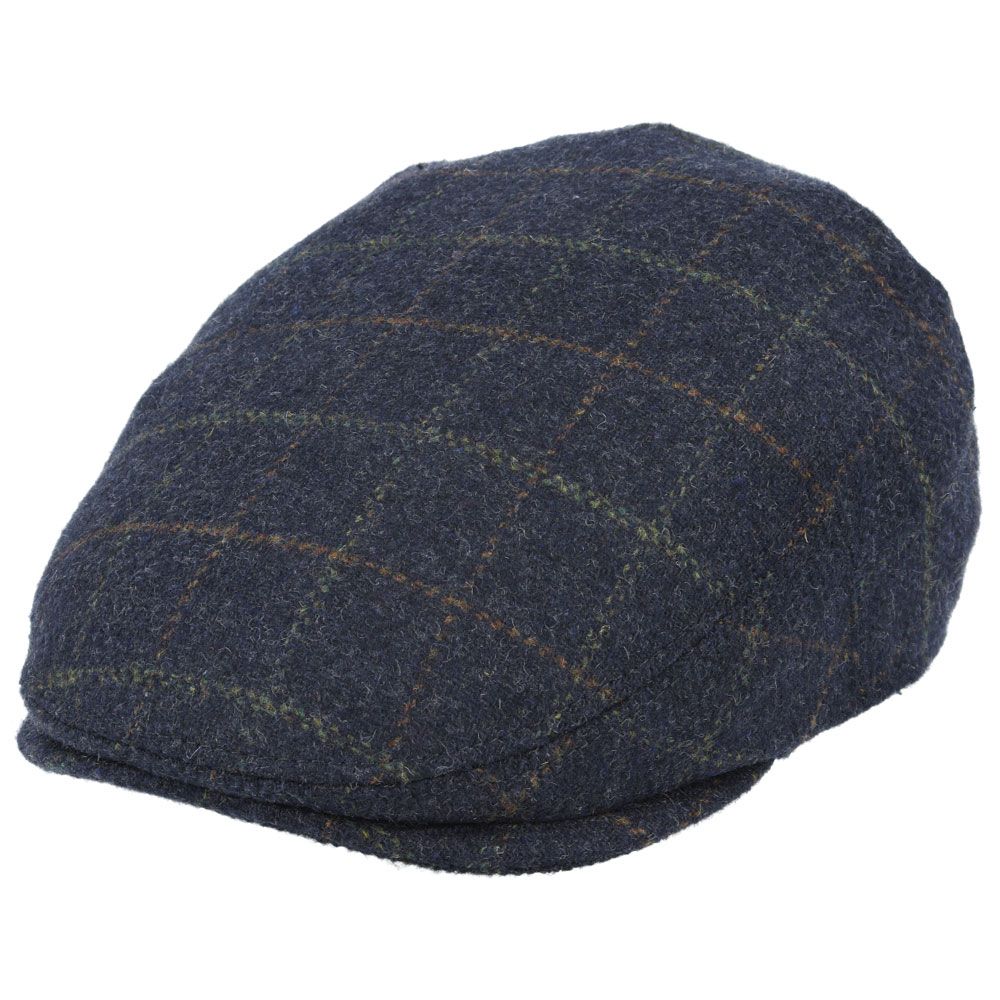 G&H Wool Check Tweed Flat Cap