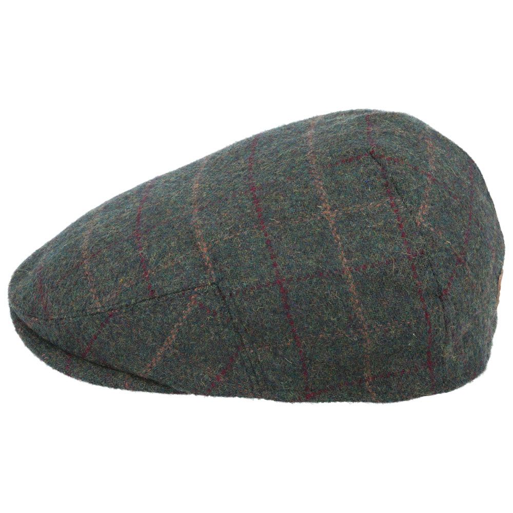 G&H Wool Check Tweed Flat Cap