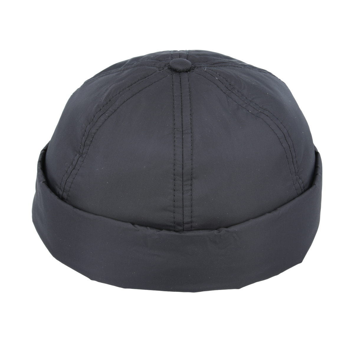 Maz Nylon Waterproof Docker Rolled Cuff Retro Fashion Brimless Hat