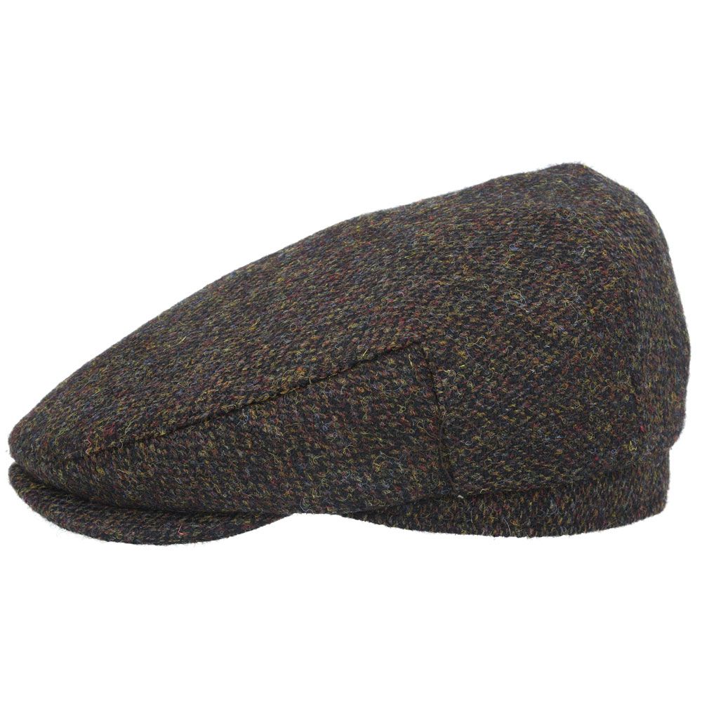 Gladwin Bond Harris Tweed Wool Flat Cap