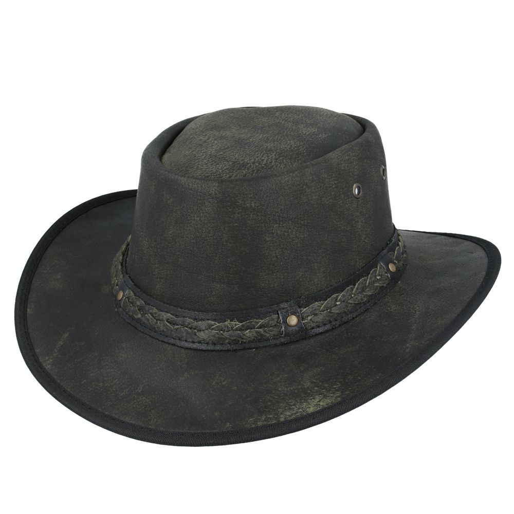 Gladwin Bond Aussie Bush Style Western Outback Leather Cowboy Hats